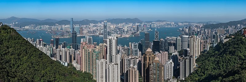 Vue de Hong Kong depuis le Victoria Peak