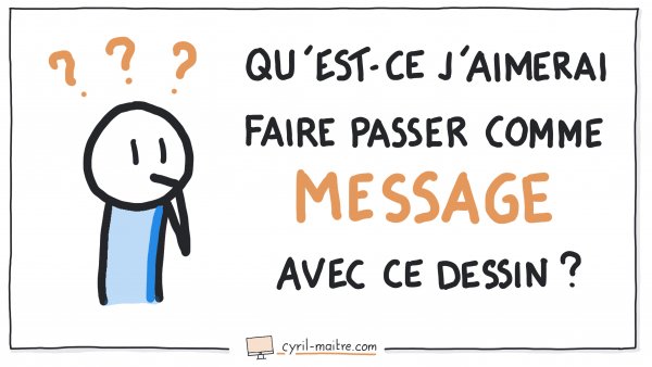 Qu’est-ce que j’aimerais vraiment faire passer comme message avec ce dessin ? 