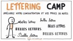Illustration de la formation LETTERING CAMP 2024